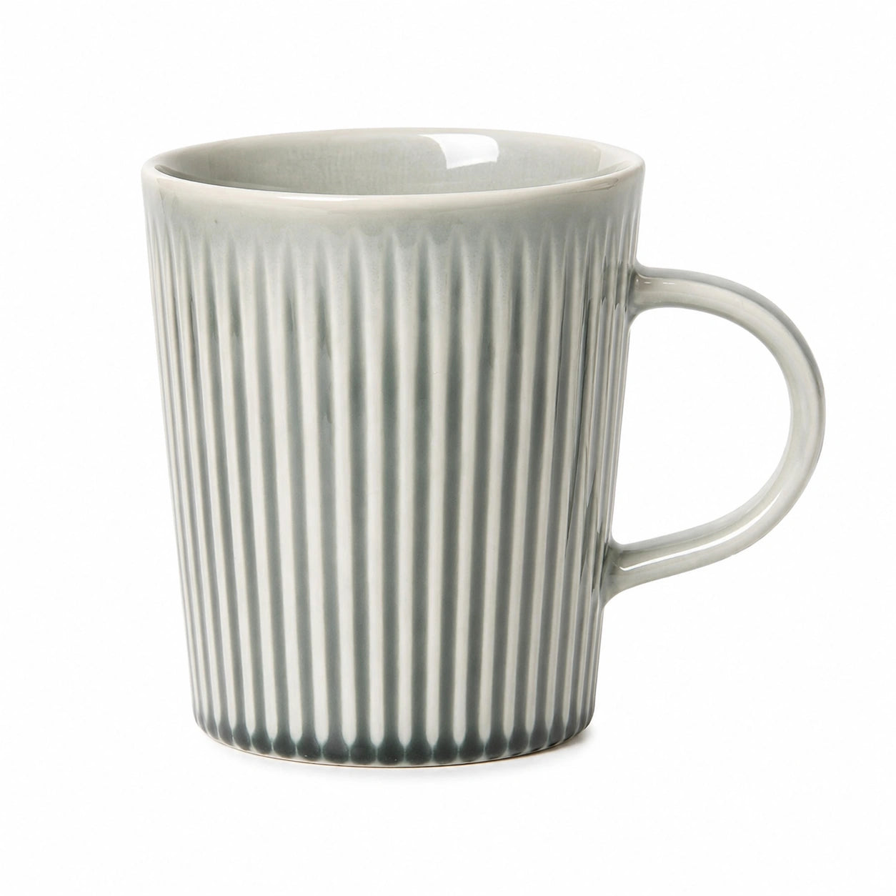 Tazza in ceramica 350 ml grigio a rilievo per bevande calde